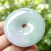 Colgante de paz de jadeíta sobredimensionado de 50 mm, colgante de paz de jadeíta natural en bruto grado A birmano, colgante de jade al por mayor