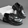 Zapatos Derby con Suelas Gruesas y Aumento de Altura para Hombre, Otoño 2026 Nuevos Zapatos de Cuero Bajos con Punta Ancha, Zapatos Casuales Juveniles