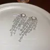 Pendientes Delicados de Cristal con Borlas Rosa Dulce para Mujer, Diseño de Nicho, Personalidad Exquisita, Pendientes y Accesorios para Orejas Versátiles
