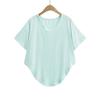 Fs571-25 Primavera Nuevo Estilo Europeo y Americano Blogger Ins Asimétrico Holgado Camisa Protectora Solar Cómoda Mascarilla Camiseta Delgada