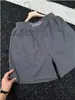 Pantalones cortos ligeros de piel de hielo de secado rápido para hombre, pantalones finos de verano de pierna recta, frescos, bordados, para deportes y fitness, de longitud 3/4