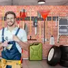 Rack de Armazenamento de Painel Canaletado Montado na Parede Multifuncional Ajustável para Ferramentas Garagem Jardim Armazenamento e Organização de Eletrodomésticos