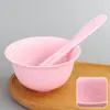 Tpe Bowl Plano Tamaño Grande Tipo Silicona Bowl Suave Bowl para Mascarilla Facial Gel Suave + Palillo Mezclador Herramienta para Mascarilla Spa