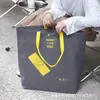 Bolsa de Tela No Tejida Forma de Arco Lunar Gran Capacidad Bolsa de Tela para Tienda de Ropa Personalización Bolsa Promocional Publicidad Corporativa Bolsa de Regalo