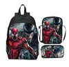 Mochila de liberación rápida transfronteriza de Spider-Man Set de tres piezas Dibujos animados para estudiante de primaria Mochila Escolar Mochila