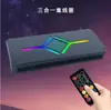 Controlador Argb con Control de Temperatura para Computadora 5V 3-Pines Hub Control Remoto Inalámbrico Pwm Sincronización Rgb Ventilador de Doble Canal