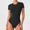 Body modelador esportivo feminino para escultura corporal, levantamento de glúteos, emagrecimento e controle da barriga, macacão de yoga justo