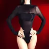 Meias-Calças Corporais de Óleo de Cavalo de Cinco Dedos, Ultrafinas, Brilhantes, Sedosas, Com Abertura na Virilha, Roupa de Banho Divertida e Sexy de Manga Longa com Corte Alto, Lingerie Justa