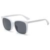 Gafas de sol cuadradas grandes de moda europea y americana simples 2005 para mujer Gafas de sol diarias de viaje europeas y americanas Ins Transfronterizas para hombre