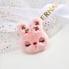 Cabeza de conejo de piel estilo japonés y coreano algodón accesorios diy muñeca equipaje ropa tela bordada muñeca felpa broche colgante