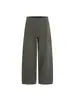 Calça de Trabalho Rumei Estilo Retrô Americano Patchwork Desconstruído Lavada para Homens, Primavera High Street Solta de Perna Larga Comprimento Total