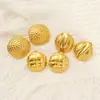 Aretes Redondos de Acero Inoxidable y Acero de Titanio de Oro de 18 Quilates Transfronterizos para Mujer, Estilo Europeo y Americano, Versátiles de Alta Gama, Aretes de Dongguan en Stock, Venta al por Mayor