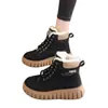 Sapatos de Algodão do Nordeste para Mulheres 2026 Inverno Estilo Quente Com Pelúcia Espessada Quentes Novos Botas Martin de Cano Alto Botas de Neve