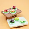 Yqt Mini Olla Caliente Ingredientes Juguetes de Comida en Miniatura Pegamento de Crema Resina DIY Pequeños Accesorios Plato Decoración de Mesa Imán para Refrigerador