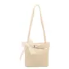 Bolsa balde popular de estilo coreano deste ano para mulheres, novo modelo de verão 2026, bolsa de ombro patchwork de cor sólida, bolsa de ombro para trabalho