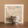 Taza de té de plata 999 con diseño de peces y algas, taza individual para el hogar, juego de té de kung fu chino, taza personal de alta gama, caja de regalo