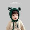 Sombrero infantil Qiunan, verde, de invierno, coreano, nuevo, para hombre y mujer, gorro de algodón para bebé, gorro con protección auditiva para bebé