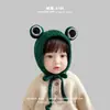 Gorro Infantil Yipan Verde Invierno Estilo Coreano Nuevo Niños Niñas Bebés Gorro de Algodón Añadido Gorro con Protección para los Oídos de Bebé