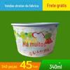 Tigela de Papel Descartável, Pequena 300ml, para Tofu Fedorento e Dobradinha, Tigela para Levar, Recipiente em Formato de Orelha de Papelão Ondulado