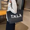 Bolsa de lona impermeable estilo japonés original, bolsa de mano gruesa, gran capacidad, artística, para estudiante, simple, de hombro