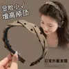 Dientes cráneo alto mechón de pelo superior verano banda para el pelo de lunares femenina uso diario exterior aro para la cabeza para lavarse la cara antideslizante no se cae presionando el pelo pinza de pelo