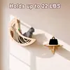Prateleira de Parede Gato Lua e Estrela, Mobiliário Moderno de Parede para Gatos Interno, Sistema de Escalada de Madeira para Gatos