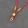 Collar de Cuerda Trenzada a Mano con Colgante de Mantra de Seis Caracteres Grueso Cuerda para Colgante Cordón Cuerda para Colgante de Hombre Tarjeta de Buda Tarjeta Thangka Tarjeta de Da Igual