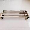 Soporte de acero inoxidable para macetas, soporte de almacenamiento de cocina, estante elevado, base para pecera, bonsái, rueda, estante móvil para flores