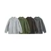 RESPÓNDEME Suéter Retro de Punto Trenzado de Moda Otoño/Invierno para Hombres y Mujeres, Top de Punto Cuello Redondo M75