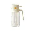 Botella de aceite de doble uso de grado alimenticio, lata de aceite a prueba de fugas, botella rociadora de aceite, botella casera de vidrio para salsa de soya y vinagre, botella rociadora atomizada, botella de aceite