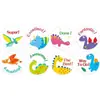 Rollo Autoadhesivo Transfronterizo de 500 Hojas de Lindas Pegatinas de Animales de Dibujos Animados 2.5cm Pegatinas Pequeñas de Tigre y Panda para Estudiantes