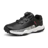 Zapatos de golf de comercio exterior de exportación para damas, zapatillas de deporte de cuero ultrafibra con suela de clavo fija, en stock, universales, de caña baja.