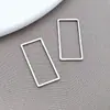 Colgante con Marco de Acero Inoxidable Cortado Estrella Geométrica Corazón Colgante Pequeño Pendientes DIY Llavero Accesorios para Joyería