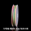AB linha 72 linha de jade linha de cinco cores Dragon Boat Festival pulseira corda tecida corda corda colorida corda corda colorida material de cordão atacado