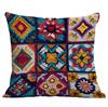 Funda de almohada estampada estilo bordado de imitación estilo nacional bohemio transfronteriza funda de almohada para el hogar al por mayor