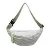 2026 Nueva Tendencia de Moda Bolso Cruzado Estilo Coreano Bolso Casual Bolso Simple con Cremallera Costurado Tela de Nylon Bolso de Pecho para Mujer
