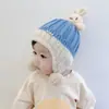 Gorro de bebé para otoño e invierno, gorro de pingüino, gorro de lana para niños, gorro de punto cálido de invierno para bebés niñas, a prueba de viento