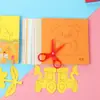 Material para jardín de infantes infantil, corte de papel hecho a mano, papel de colores, doblado de papel, graffiti, pintura, material, papel, doblado de papel, juguetes creativos hechos a mano