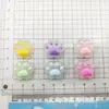 Patas de Gato Luminosas Transparentes Patas de Gato Patas de Oso Accesorios de Resina Material para Funda de Teléfono Móvil DIY Hebilla de Zapato Imán de Refrigerador Accesorios para el Cabello