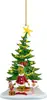 2023 Los Más Vendidos Adornos para Árbol de Navidad Colgante Acrílico Divertido Grinch Verde Coche Decoración del Hogar Adornos Colgantes