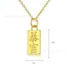 Shuibei Oro 999 Oro Puro Fortuna Pequeña Barra de Oro Colgante DIY Premium Más Vendido Collar de Oro Artículo Promocional Mayoreo