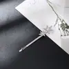 Nova moda elegante elegante luxo leve personalidade franja grampo lateral acessórios de cabelo folha grampo de cabelo para cabelo solto adorno de cabeça