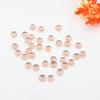 Pacote de 14K cor dourada oito pétalas flor Flor cap espaçador pétala oca acessórios diy pulseira colar frisado material