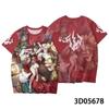 Camiseta de manga corta con estampado digital 3D de ferrocarril con cúpula estelar y colapso de comercio exterior de verano de 2023 para ocio secundario periférico