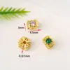 Pulseira de Cristal Folheada a Ouro 18K Alta Retenção de Cor Luxo Leve Acessórios de Contas Espaçadoras DIY Atacado