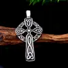 Joia de Personalidade Masculina Guerreiro de Ferro Aço Inoxidável Cruz com Nó Celta Colar Pingente de Titânio AliExpress