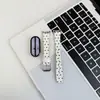 Correa de Cuero de Puntos Pequeños Estilo Coreano Adecuada para Xiaomi Mi Band 11/8/9 NFC, Pulsera de Moda y Versátil para Hombres y Mujeres