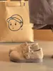 Zapatos Birkenstock de Flocado Retro con Forma de Frijol para Mujer Invierno 2026 Nuevos Zapatos de Piel para Mujeres Embarazadas Zapatos de Algodón Birkenstock Botas de Nieve Cálidas
