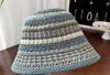 2025 Nuevo Sombrero de Pescador Tejido para Viajes de Primavera y Verano para Mujer, Sombrero de Cubo Delgado Transpirable para Mostrar la Cara, Cubre Cara Pequeña, Sombrero de Cubo