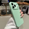 Funda de Silicona Líquida de Gama Alta Adecuada para Teléfono Móvil Iphone17 Cubierta Protectora Anti-Caídas de Color Puro Todo Incluido con Sensación de Piel para Apple 16